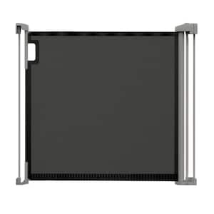 The Thruway 52W Series Pet and Baby Retractable Gate with Tuck Away Mesh, Hardware Mounted, 30 in. Tall