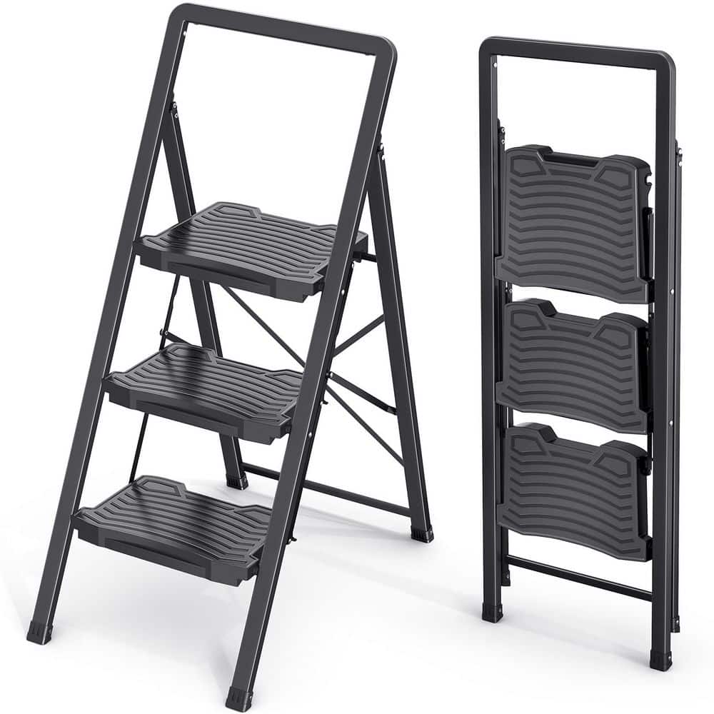 3.4 ft. Metal Folding Step Ladder (8 ft. Reach) with Safety Lock Design 800 lb. Load Capacity Type IAA Duty Rating price history on PriceWatchPro
