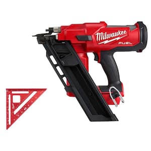 M18 FUEL 3-1/2 in. 18-Volt 30-Degree Lithium-Ion Brushless Cordless Framing Nailer (Tool-Only) W/7 in. Rafter Square