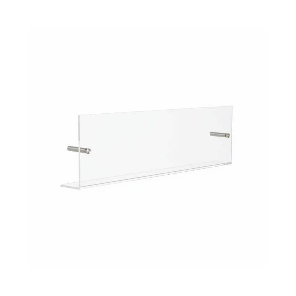 Plastic Clear 6 in. x 2 in. Magazine Rack Wall Mount Magazine Rack
