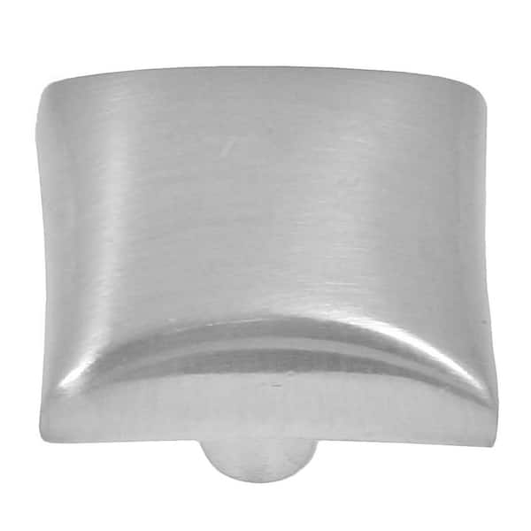 Stone Mill Hardware Bella 1-1/8 in. Satin Nickel Square Cabinet Knob