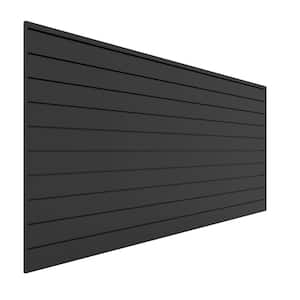 PVC Slatwall 8 ft. x 4 ft. Charcoal