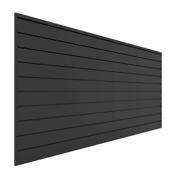 Proslat PVC Slatwall 8 ft. x 4 ft. Charcoal