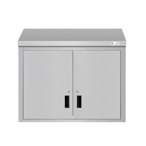Stainless Steel Commercial Wall Cabinet with Hinged Doors 15 x 24