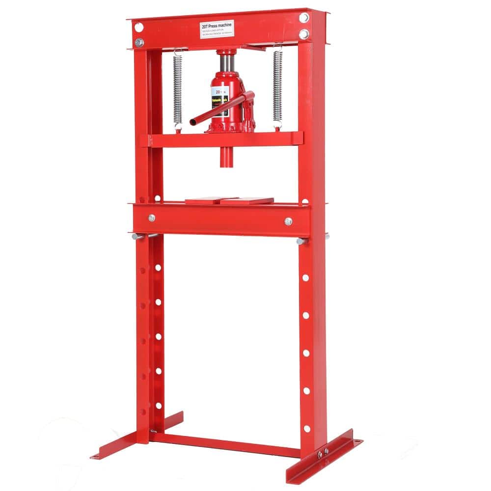 Heavy Duty H-Frame Red 20-Ton Hydraulic Shop Press for Automotive Repair, Bearing and U-Joint Work price history on PriceWatchPro