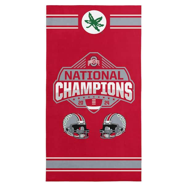 Ohio State Buckeyes NCAA 2024 FBC Parallel Beach Towel 30 in. x 60 in. Polyester/Cotton Blend Multicolor