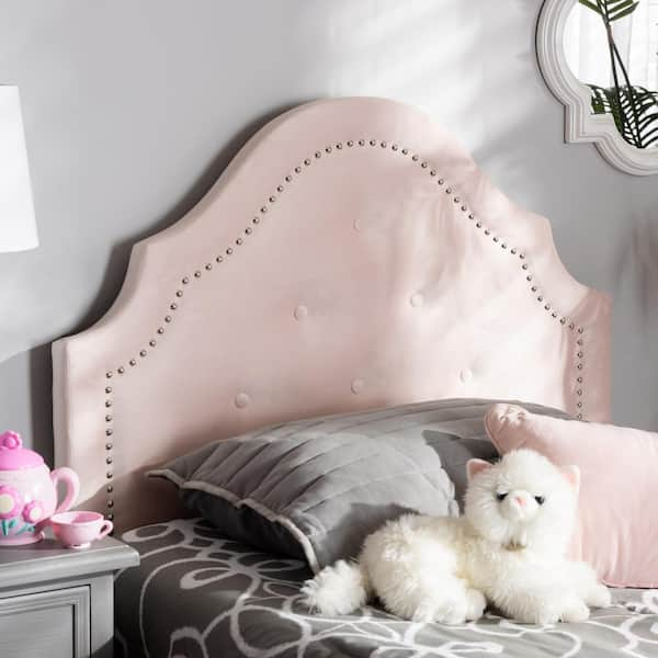 Pink on sale headboard twin