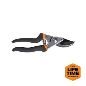 5/8 in. Cut Capacity Steel Blade with Non-Slip Grip Bypass Hand Pruning Shears