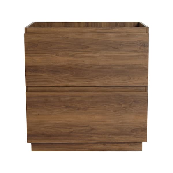 UPIKER Hepburn 29.13 in. W x 17.91 in. D x 30.63 in. H Freestanding Bath Vanity Cabinet without Top in Brown Ebony Unassembled