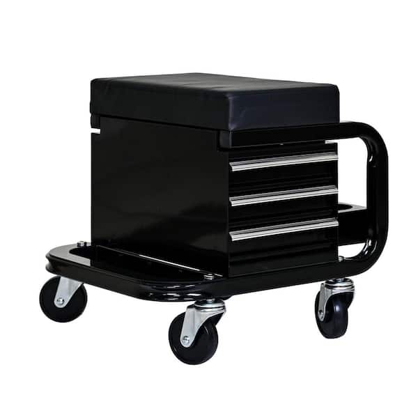 15.75in Heavy Duty Workshop Bench-Rolling Bench For Garages And Workshops With 360 Degree Swivel Wheels