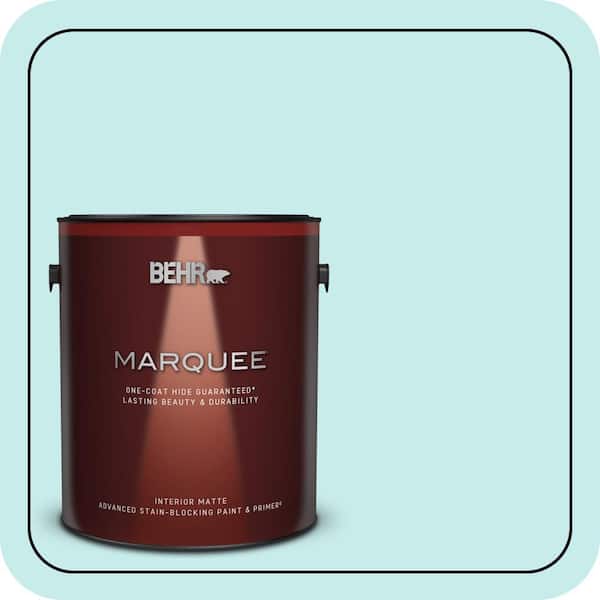 BEHR MARQUEE 1 gal. #P460-1 Morning Sky Matte Interior Paint & Primer