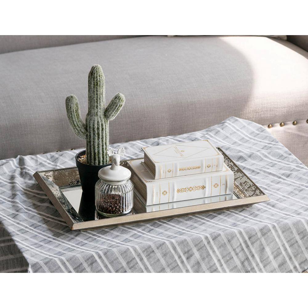 Dorthea Rectangular Hanging Mirror - Gold - Medium