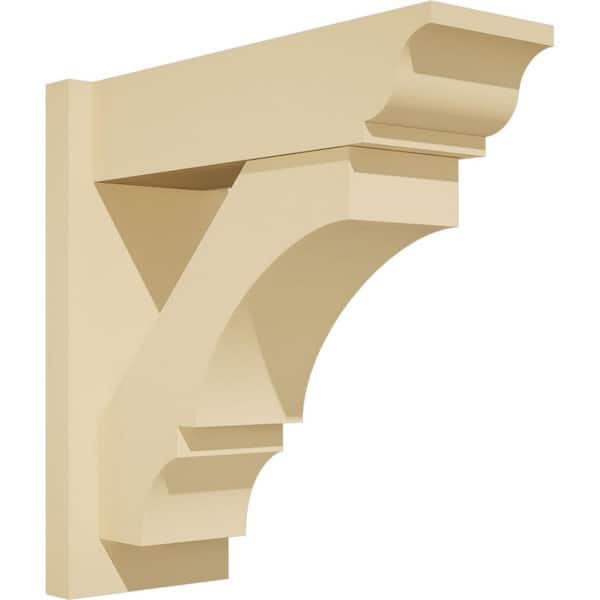 Ekena Millwork Balboa 7 in. W x 18 in. H x 18 in. D Signature Urethane Polyurethane Outlooker with Traditional Ends