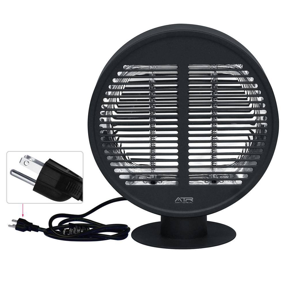 1000-Watt Black Electric Utility Freestanding Forced Air Infrared Tabletop 
