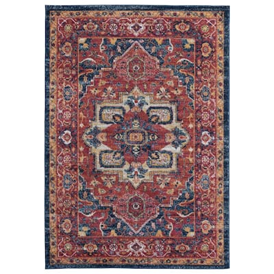 United Weavers Synthetic Area Rugs, Area Rugs With Purple Accents 8×10