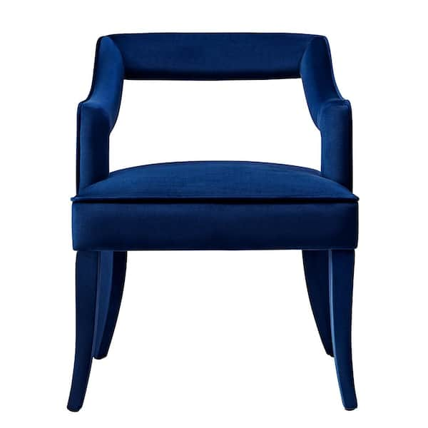 TOV Furniture Tiffany Navy Velvet Chair