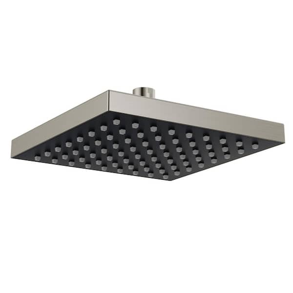 Delta 1-Spray Patterns 1.75 GPM 8 in. Wall Mount Fixed Shower Head in Stainless