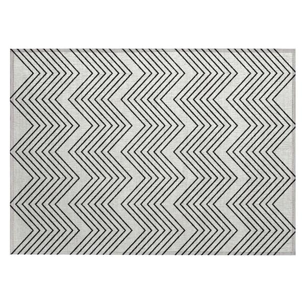 Chantille Machine Washable Indoor/Outdoor Abstract ACN2390 Ivory 2 ft. x 3 ft. Accent Rug