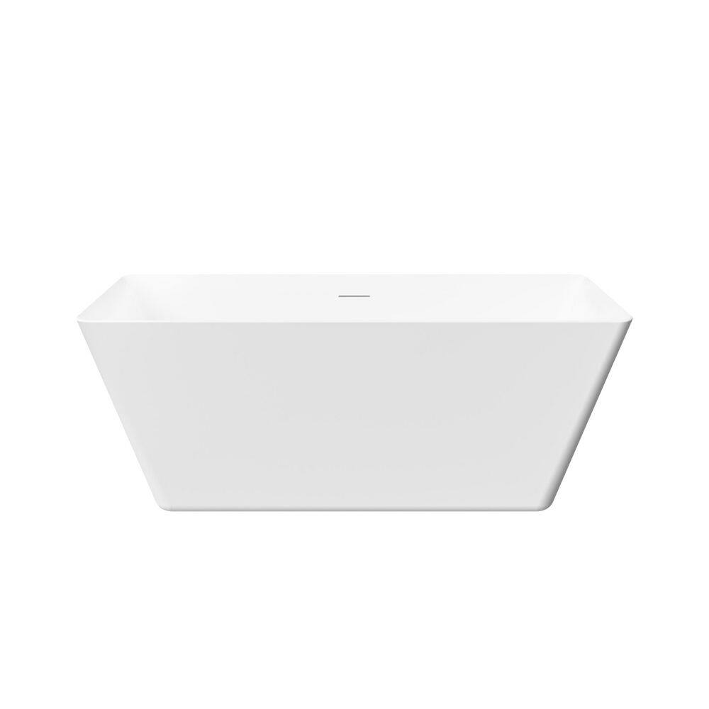 60 in. x 29.5 in. 100% Pure Virgin Acrylic Freestanding Soaking Bathtub with Overflow and Center Drain in White price history on PriceWatchPro