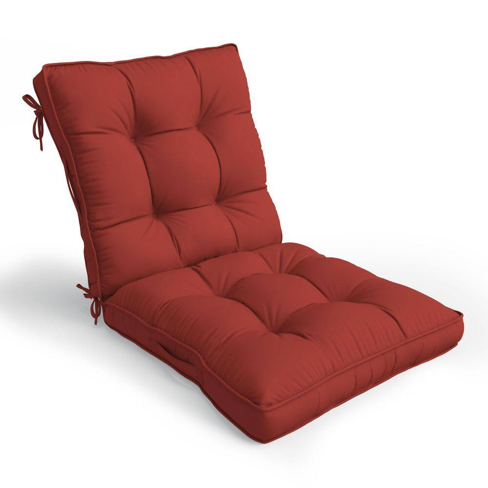 38 x 20 x 5 in. Outdoor Tufted Dining and Rocking Chair Cushion, Waterproof Replacement Seat with Backrest, Terra Red price history on PriceWatchPro