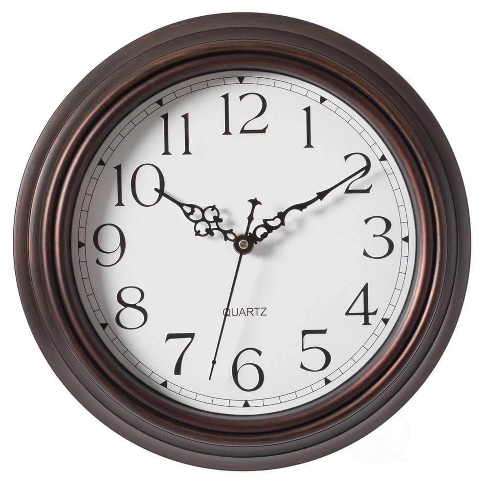 Quickway Imports Retro Decor Wall Clock Unique Handle Design For Living ...