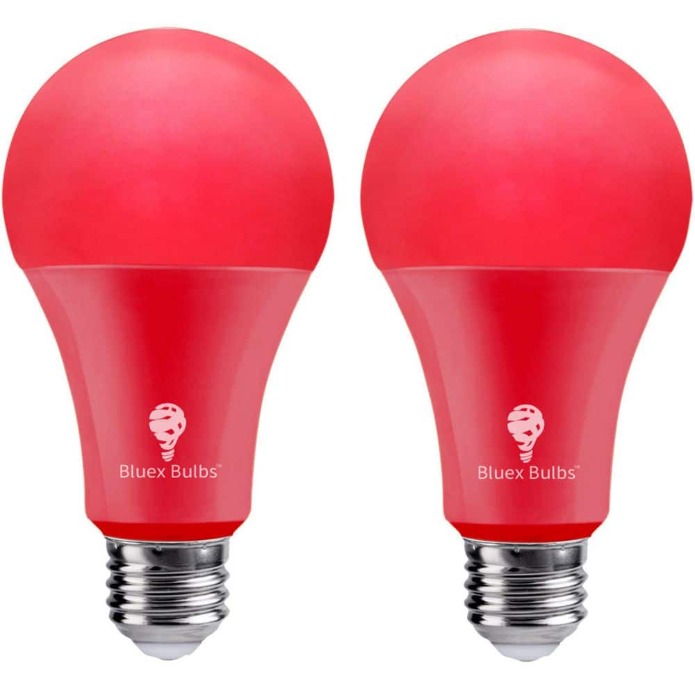 120-Watt Equivalent A21 Decorative Indoor/Outdoor LED Light Bulb in Red (2-Pack) price history on PriceWatchPro