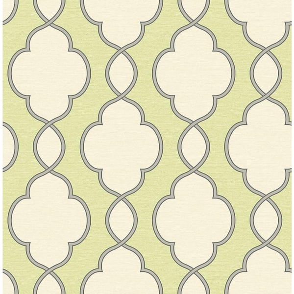 A-Street Prints Structure Green Chain Link Green Wallpaper Sample