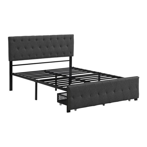Storage Bed Metal Platform, Full Size Storage Bed Without Headboard
