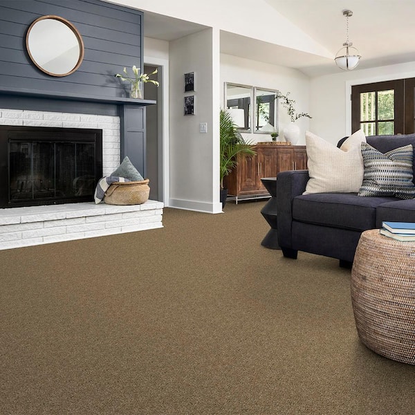 Alpine - Meditation - Beige 17.3 oz. Polyester Texture Carpet - Installation Required