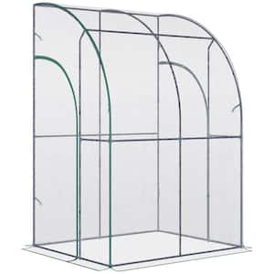79.2 in. W x 79.2 in. D x 79.2 in. H Green Tunnel Greenhouse Walk-In Hot House with Roll-up Windows and Zippered Door