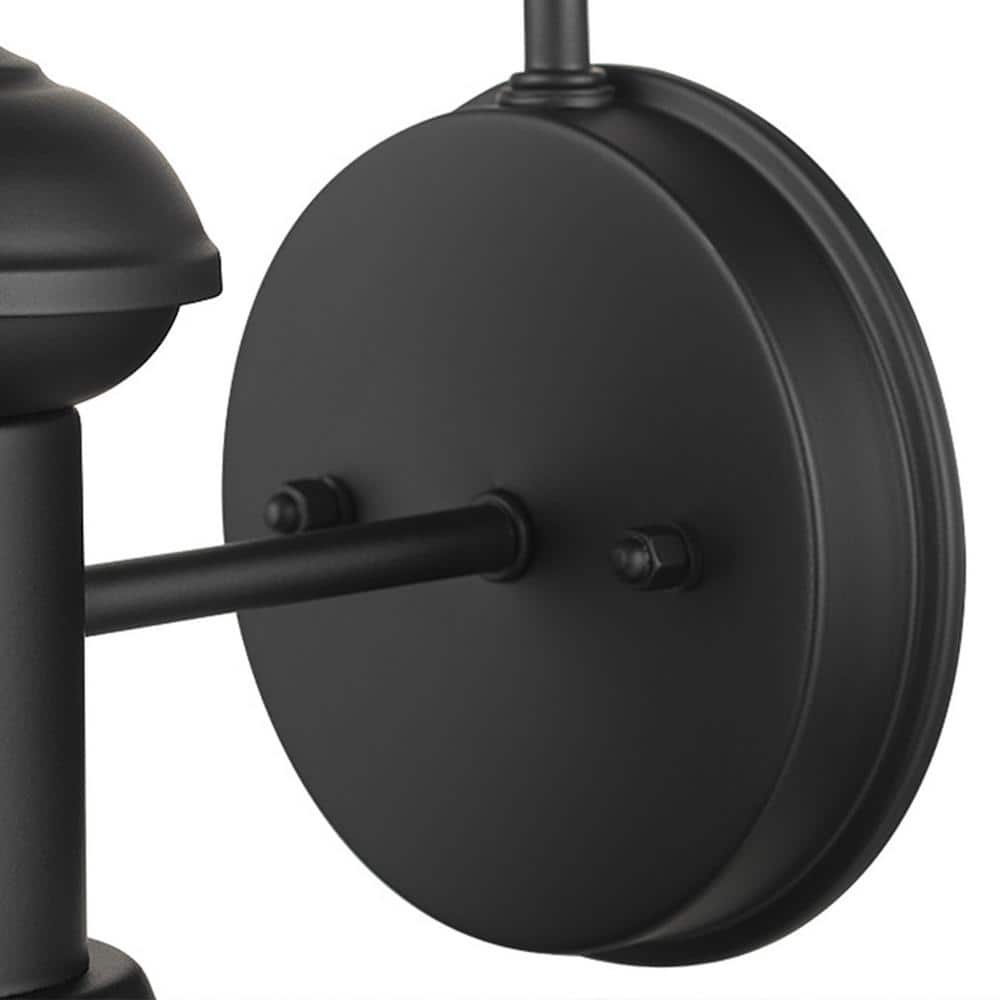 Martes 10'' Matte Black Vintage Industrial Wall Sconce