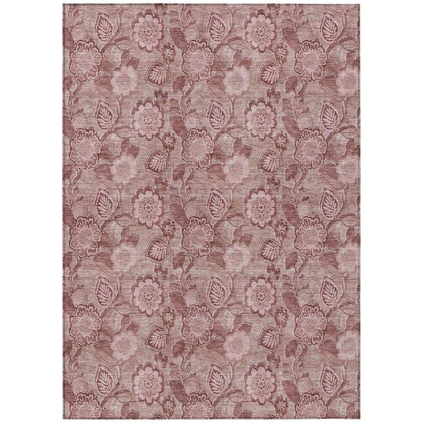 Chantille Machine Washable Indoor/Outdoor Abstract ACN1939 Blush 5 ft. x 7 ft. 6 in. Area Rug