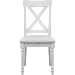 Philippe White Faux Leather Dining Chair Set of 2