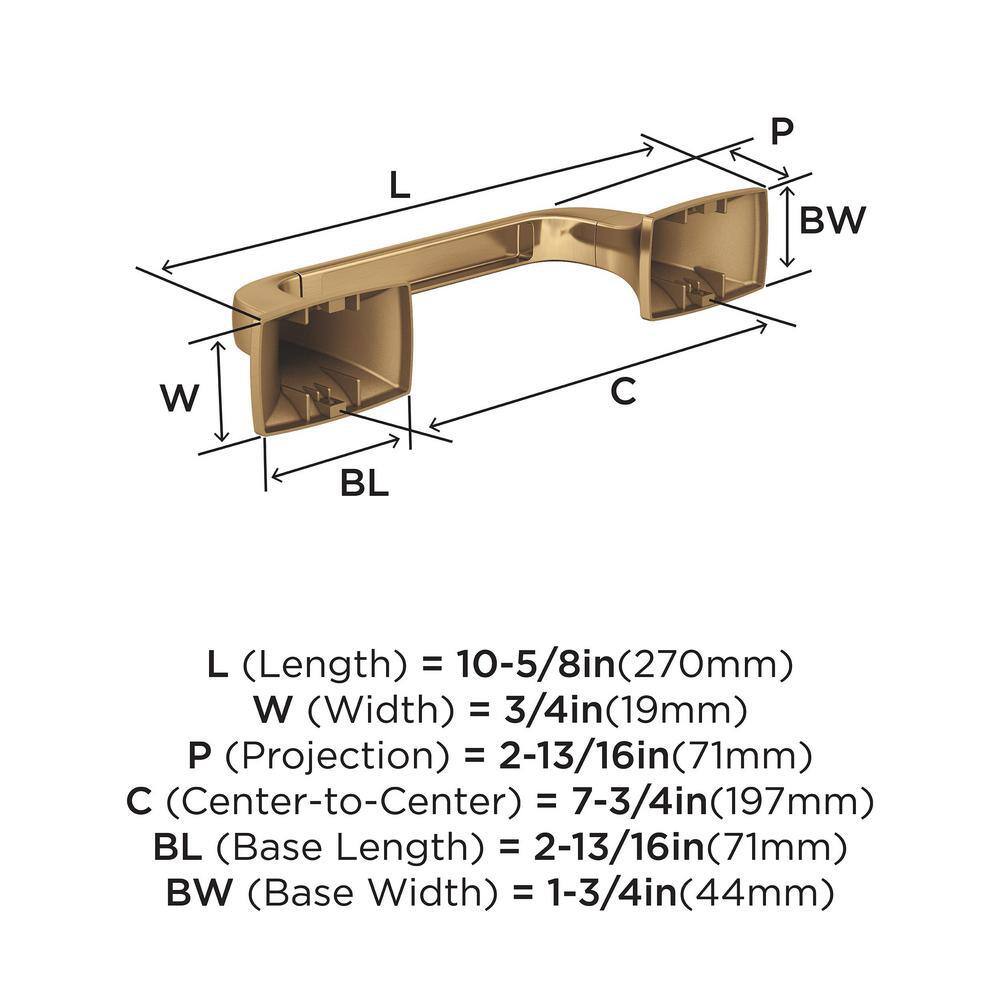 Champagne Bronze Pivoting Double Post Toilet Paper Holder