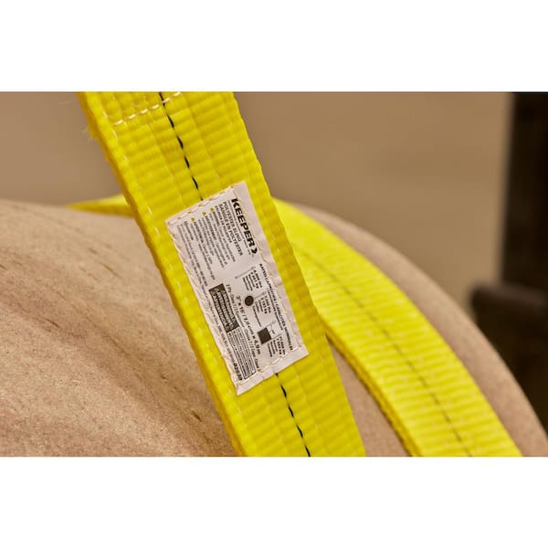Keeper 3 in. x 16 ft. 2 Ply Flat Loop Polyester Lift Sling 02638 - The Home  Depot