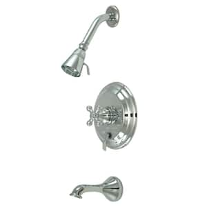 Restoration Single-Handle 1-Spray Tub and Shower Faucet in Polished Chrome (Valve Included)