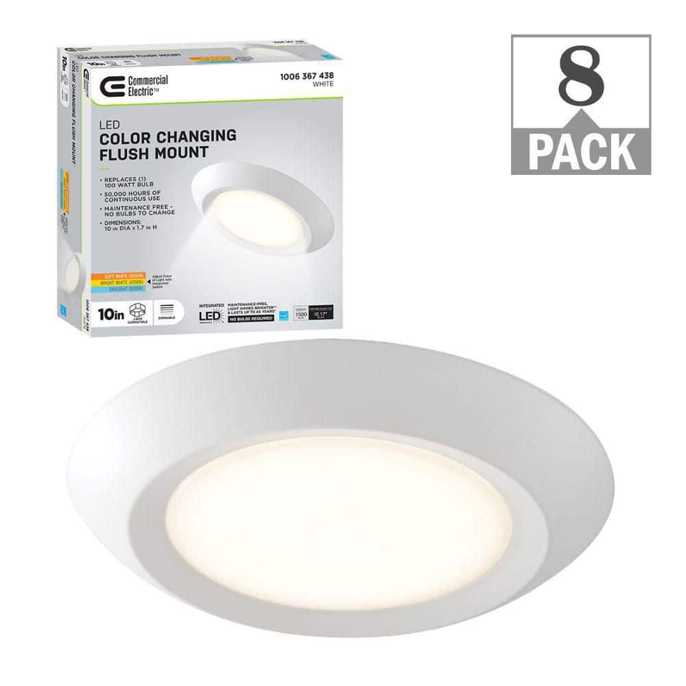 Commercial Electric 10 in. 18Watt Adjustable Color Temperatures LED