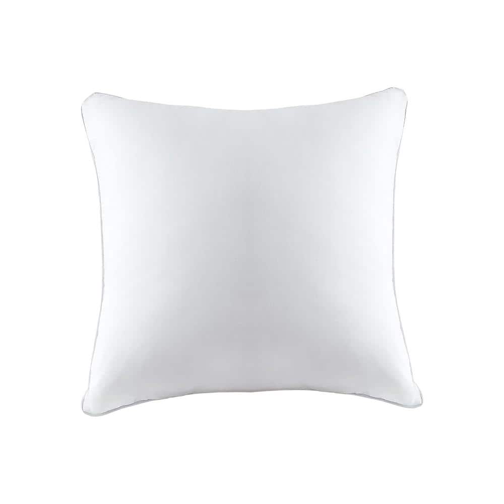 White 20x20 Inch Down Feather Throw Pillow Insert