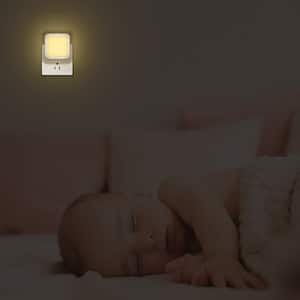 2 Pack LED Night Light Plug in LED Night Light Soft White Light with Dusk-to-Dawn Light Sensor