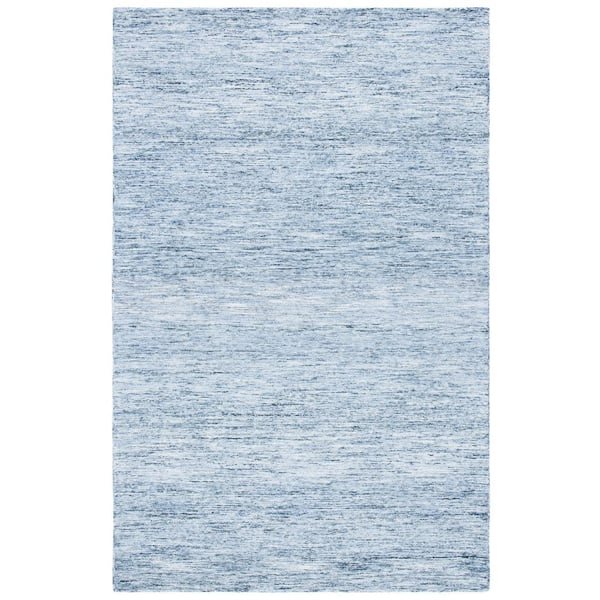 Metro 2 ft. x 3 ft. Blue Gradient Striped Area Rug