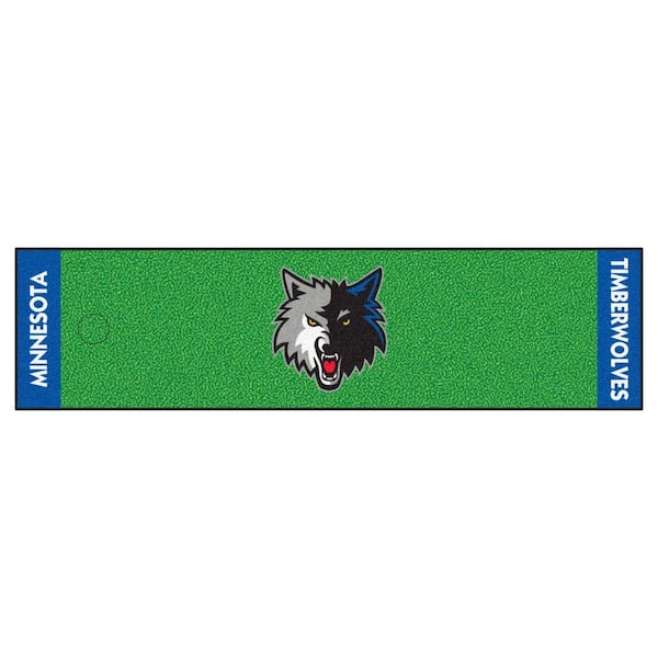 FANMATS NBA Minnesota Timberwolves 1 ft. 6 in. x 6 ft. Indoor 1-Hole ...