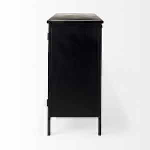 Charlie Black Other 16 in. Sideboard with Glass Doors