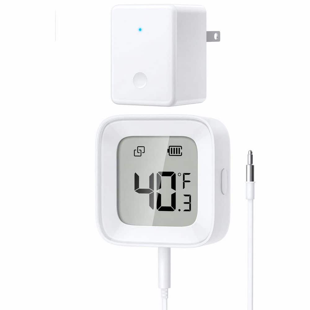 Wireless Digital LCD Refrigerator Freezer Thermometer with App Control and Alarm for Fridge Hot Tub