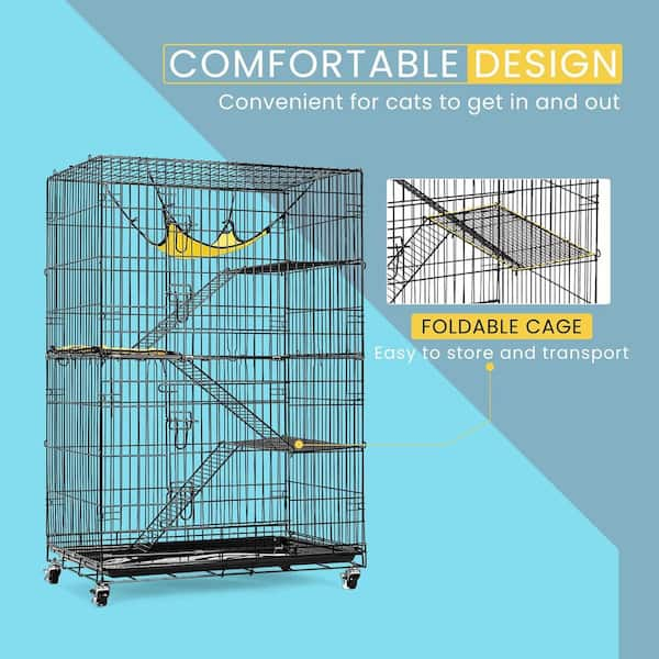 Folding cat cage best sale