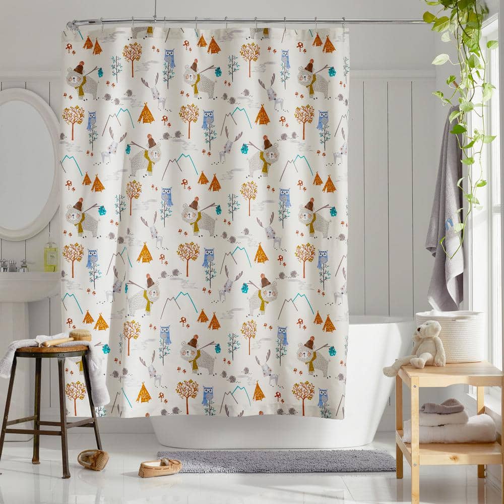 Baby Shark Fabric Shower Curtain • 72 in W X 72 in L • Kids Bathroom 