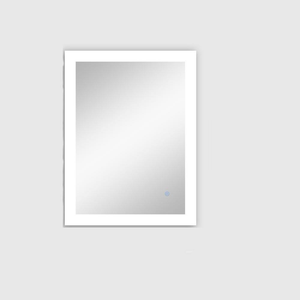 24 in. W x 32 in. H Rectangular Frameless Wall Mounted Bathroom Vanity Mirr