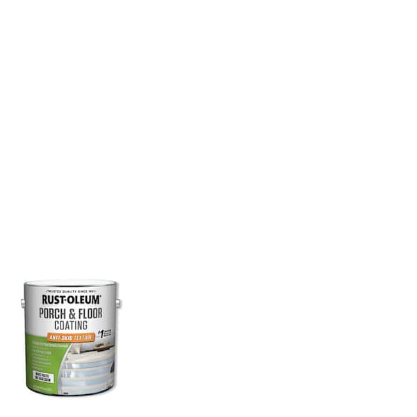 Rust-Oleum Porch and Floor 1- gal. Pure White Anti-Skid Satin 50 VOC Exterior Solid Stain (2-Pack)