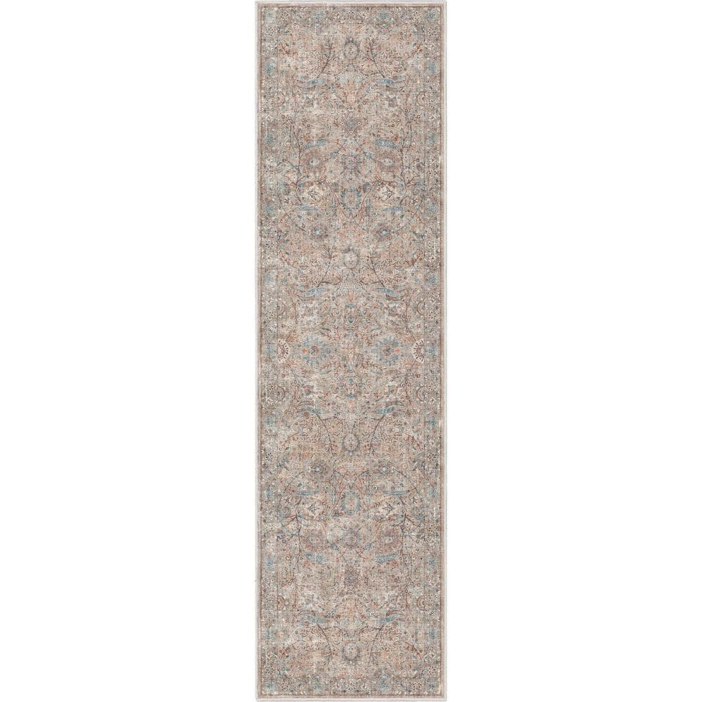 Asha Emilia Vintage Persian Oriental Ivory 2 ft. 3 in. x 24 ft. 9 in. Runner Area Rug price history on PriceWatchPro