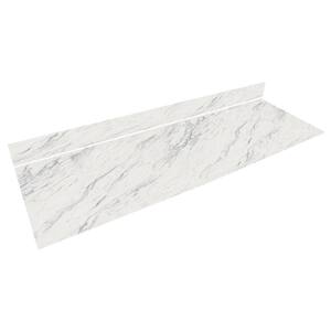 6 ft. L x 25 in. D x 0.5 in. T Engineered Composite Countertop in Calcutta Blanc