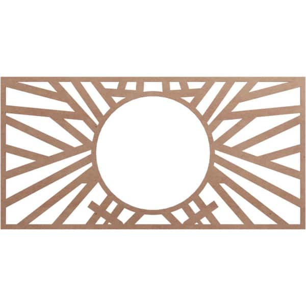 Ekena Millwork 0.375 in. x 36 in. x 18 in. Wood Medallion Moulding